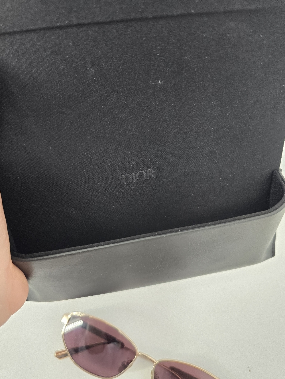 Dior DiorCannage B1U Burgundy Oval Metal Frame Sunglasses with Case and Cloth - Picture 5 of 13